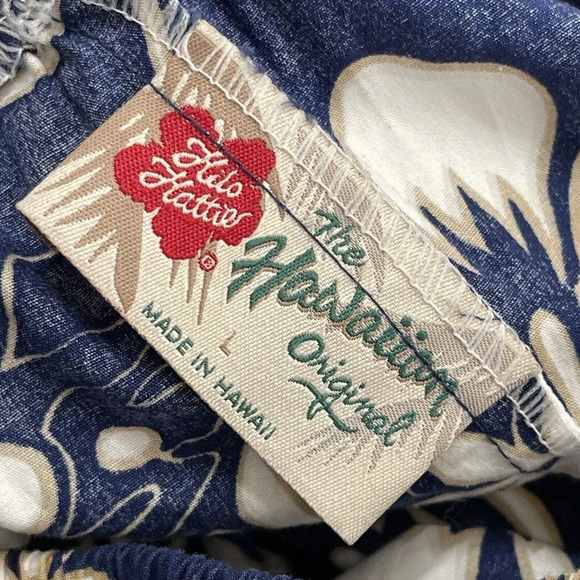 Vintage Hilo Hattie Hawaiian Midi Dress Sz Large Hawaiian Tiki - Picture 4 of 7